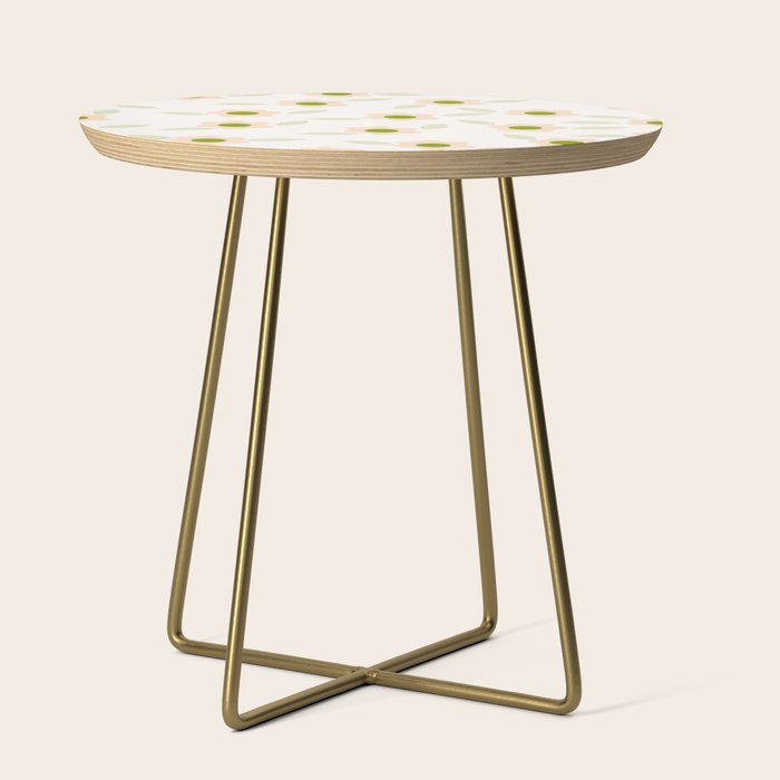 Pink daisy flower pattern Side Table Gallery Image 1