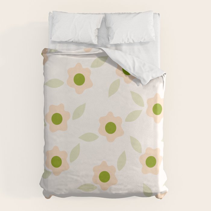 Pink daisy flower pattern Duvet Cover Gallery Image 6