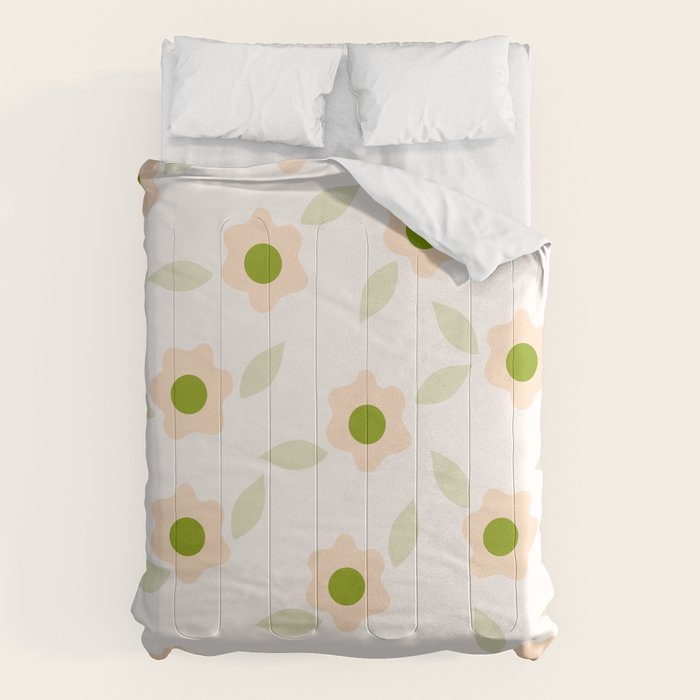 Pink daisy flower pattern Comforter Gallery Image 6
