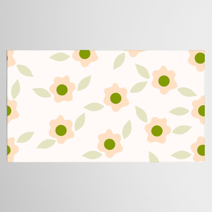 Pink daisy flower pattern Tablecloth Gallery Image 2