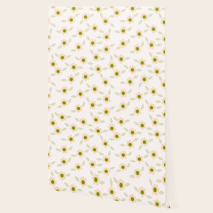 Pink daisy flower pattern Wallpaper Gallery Image 2