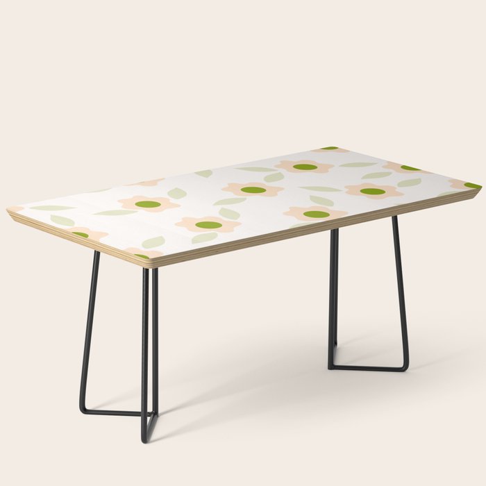 Pink daisy flower pattern Coffee Table Gallery Image 1