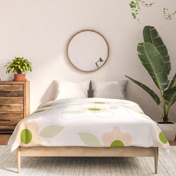 Pink daisy flower pattern Comforter Gallery Image 3