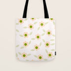 Pink daisy flower pattern Tote Bag Gallery Image 1
