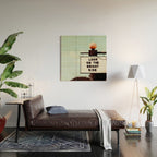 Look on The Bright Side Marquee Sign, Austin Motel, Austin, Texas Wood Wall Art Gallery Image 2