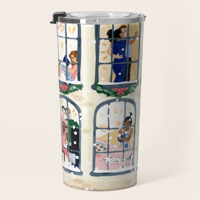 Holiday Apartment Windows Travel Mug Gallery Image 3