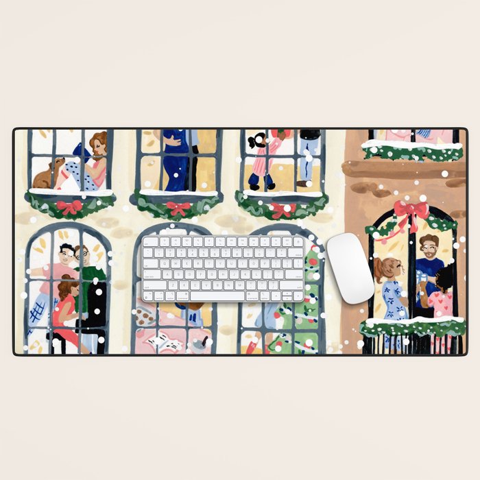 Holiday Apartment Windows Desk Mat Gallery Image 1