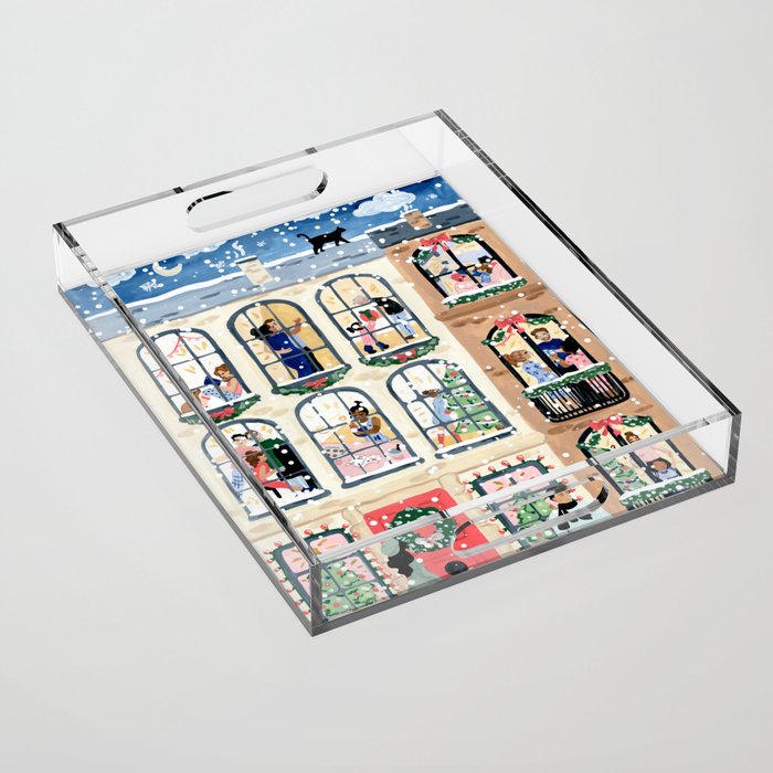 Holiday Apartment Windows Acrylic Tray Gallery Image 1