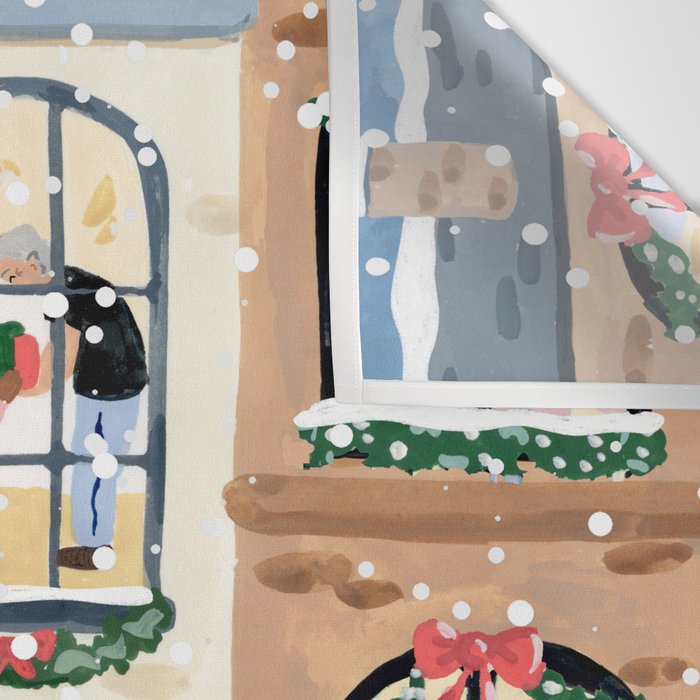 Holiday Apartment Windows Wall Tapestry Gallery Image 3