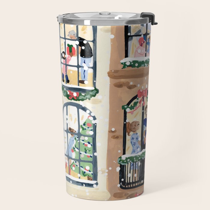 Holiday Apartment Windows Travel Mug Gallery Image 2