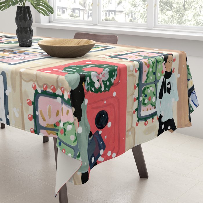 Holiday Apartment Windows Tablecloth Gallery Image 3