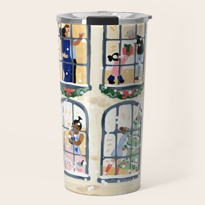 Holiday Apartment Windows Travel Mug Gallery Image 1