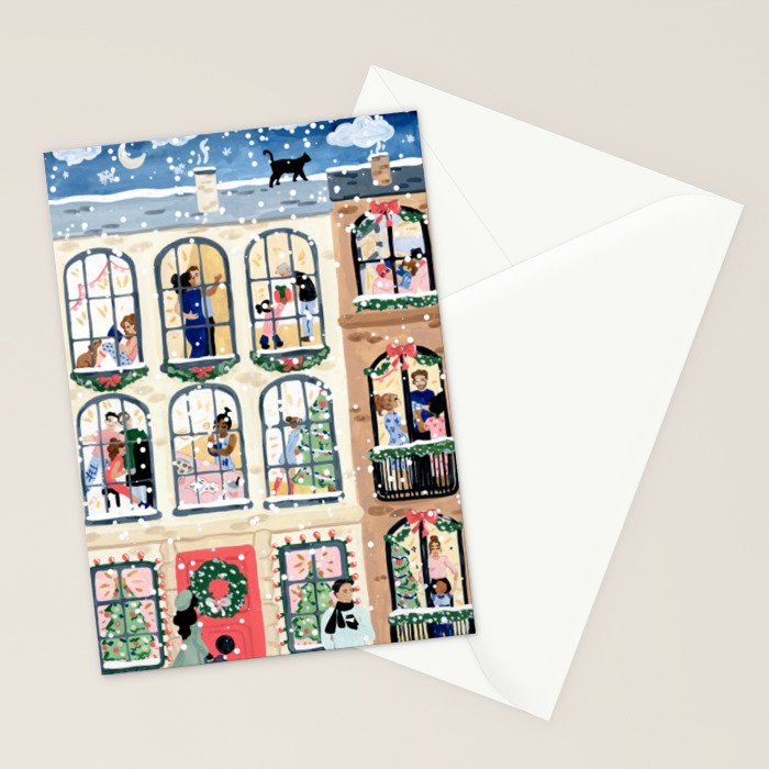 Holiday Apartment Windows Stationery Card Gallery Image 2
