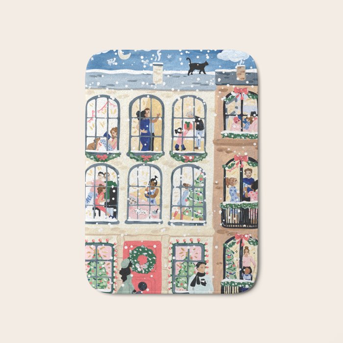 Holiday Apartment Windows Bath Mat Gallery Image 1