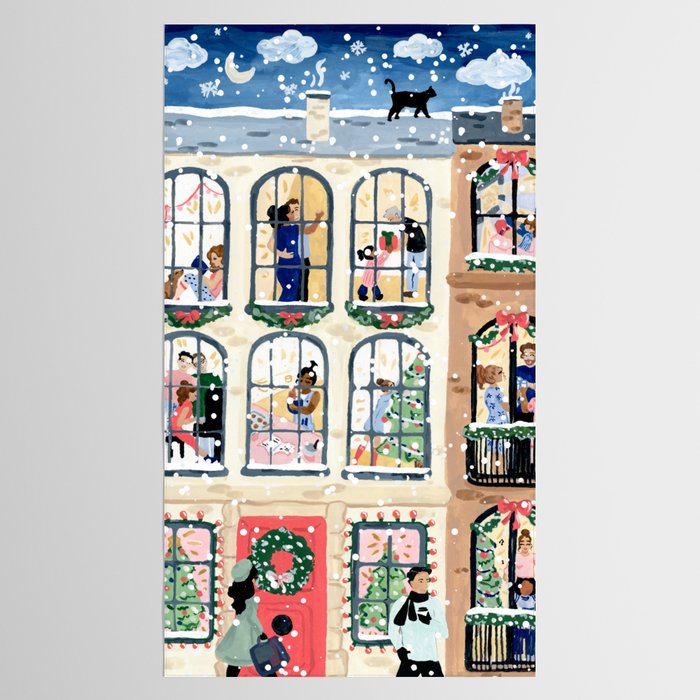 Holiday Apartment Windows Tablecloth Gallery Image 2