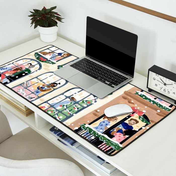 Holiday Apartment Windows Desk Mat Gallery Image 2