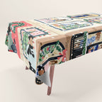 Holiday Apartment Windows Tablecloth Gallery Image 1