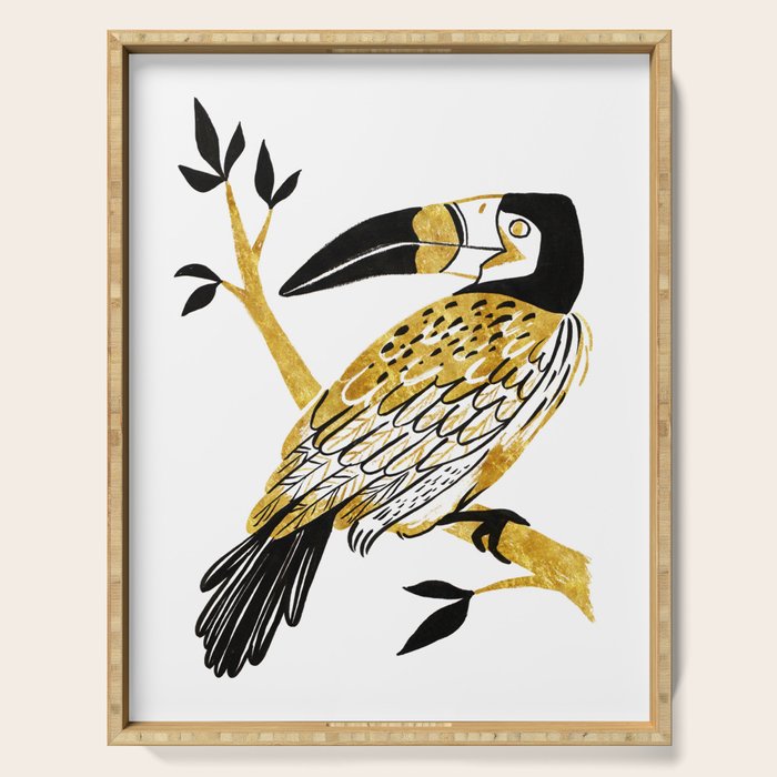Golden Toucan Serving Tray Gallery Image 1