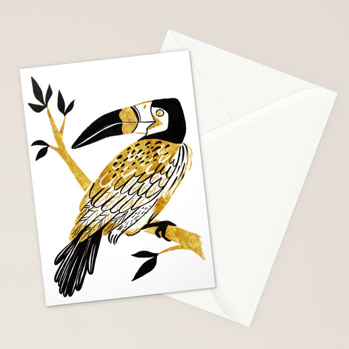 Golden Toucan Stationery Card Gallery Image 2