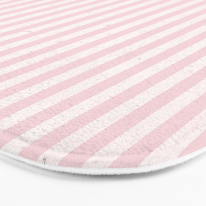 Pink Stripes Bath Mat Gallery Image 3