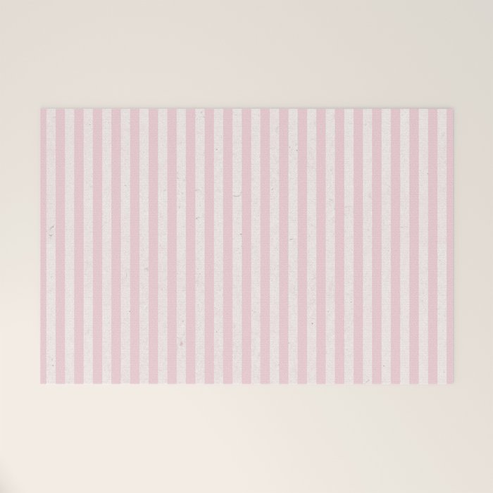 Pink Stripes Welcome Mat Gallery Image 1