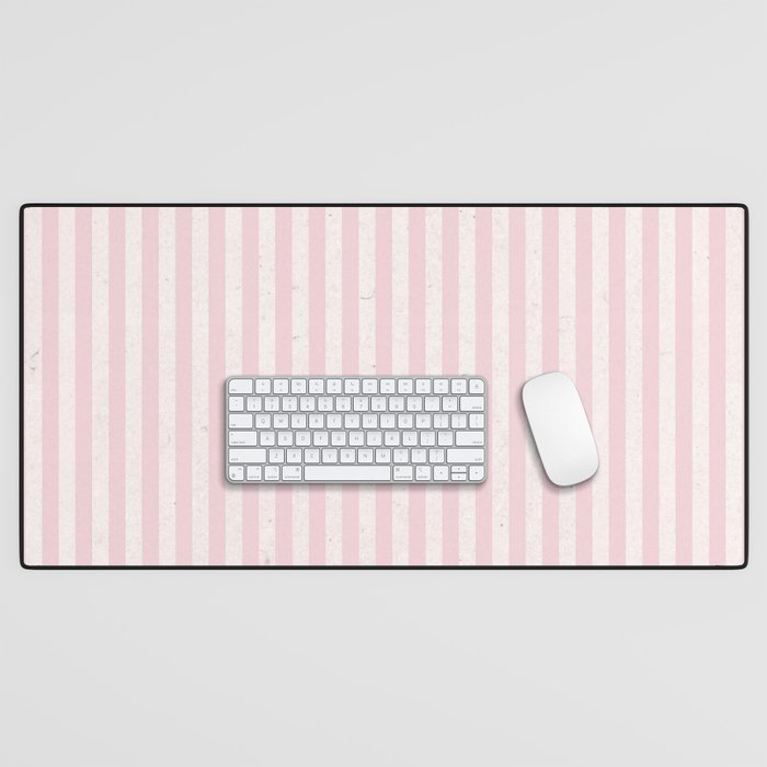 Pink Stripes Desk Mat Gallery Image 1