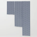 Dark Navy Blue and White Greek Key Pattern Wallpaper Gallery Image 3