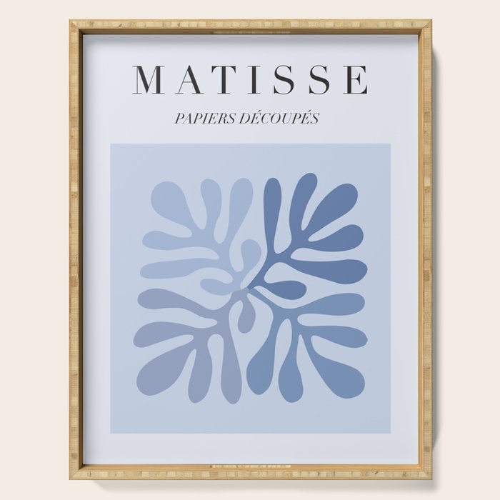 Blue Matisse Exhibition Poster - Light Blue Henri Matisse Cut Outs Vintage Poster Matisse Serving Tray Gallery Image 1