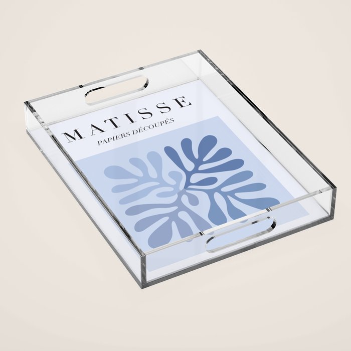 Blue Matisse Exhibition Poster - Light Blue Henri Matisse Cut Outs Vintage Poster Matisse Acrylic Tray Gallery Image 1