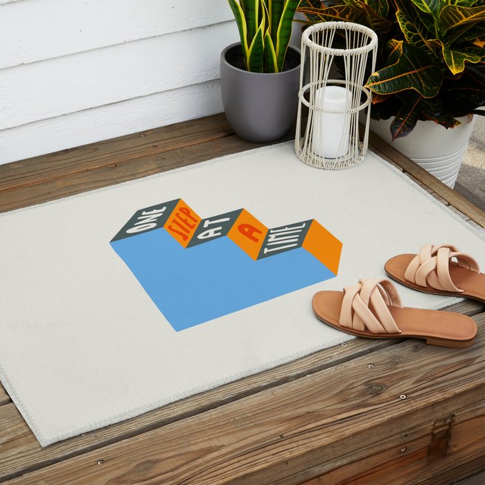 One Step at a Time Outdoor Rug Gallery Image 2