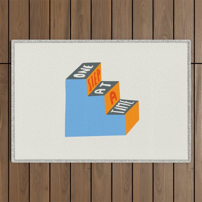 One Step at a Time Outdoor Rug