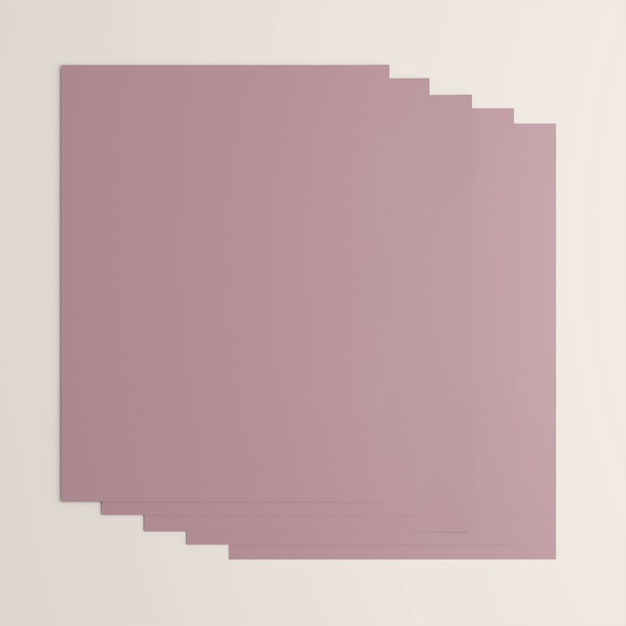 Solid Dusty Mauve Wrapping Paper Gallery Image 3
