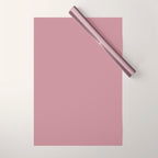 Solid Dusty Mauve Wrapping Paper Gallery Image 1