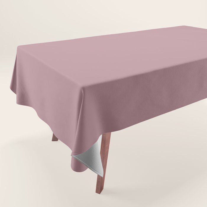 Solid Dusty Mauve Tablecloth Gallery Image 1
