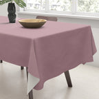 Solid Dusty Mauve Tablecloth Gallery Image 3
