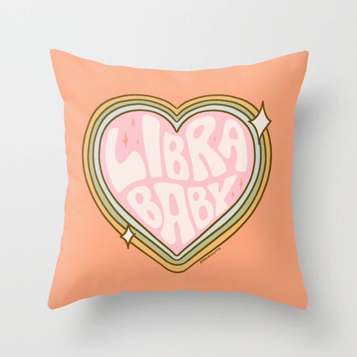 Libra Baby Throw Pillow Gallery Image 1