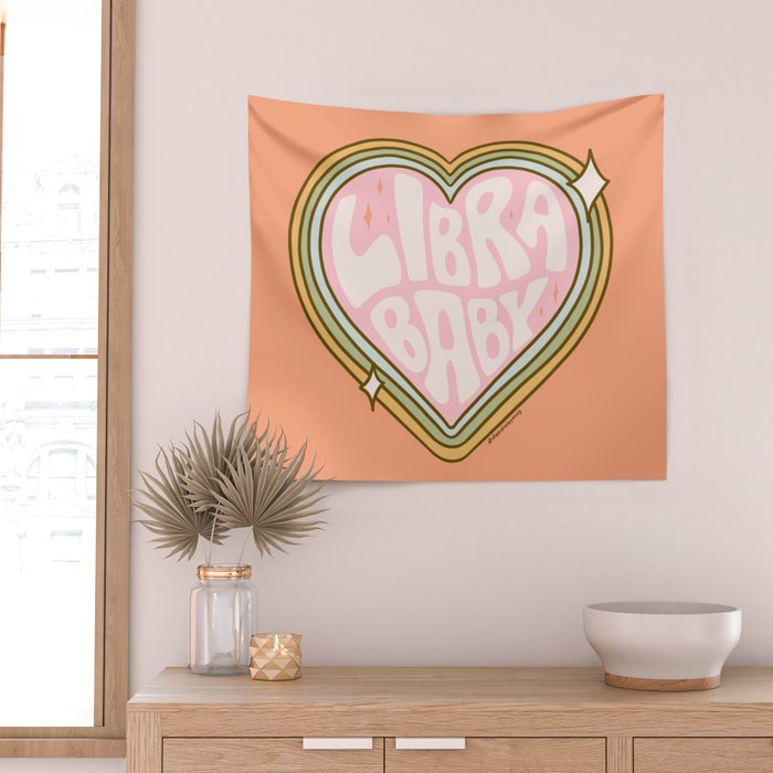 Libra Baby Wall Tapestry Gallery Image 2