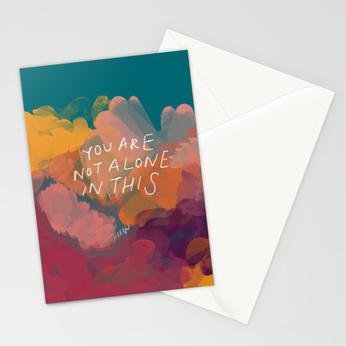 You Are Not Alone In This Stationery Card Gallery Image 2