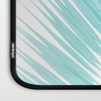 Soft Turquoise Palm Leaves Dream - Cali Summer Vibes #1 #tropical #decor #art #society6 Laptop Sleeve Gallery Image 3