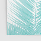 Soft Turquoise Palm Leaves Dream - Cali Summer Vibes #1 #tropical #decor #art #society6 Poster Gallery Image 3