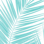 Soft Turquoise Palm Leaves Dream - Cali Summer Vibes #1 #tropical #decor #art #society6 Coffee Mug Gallery Image 2