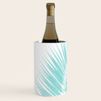 Soft Turquoise Palm Leaves Dream - Cali Summer Vibes #1 #tropical #decor #art #society6 Wine Chiller Gallery Image 2