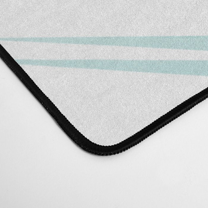 Soft Turquoise Palm Leaves Dream - Cali Summer Vibes #1 #tropical #decor #art #society6 Desk Mat Gallery Image 4