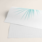 Soft Turquoise Palm Leaves Dream - Cali Summer Vibes #1 #tropical #decor #art #society6 Wrapping Paper Gallery Image 2