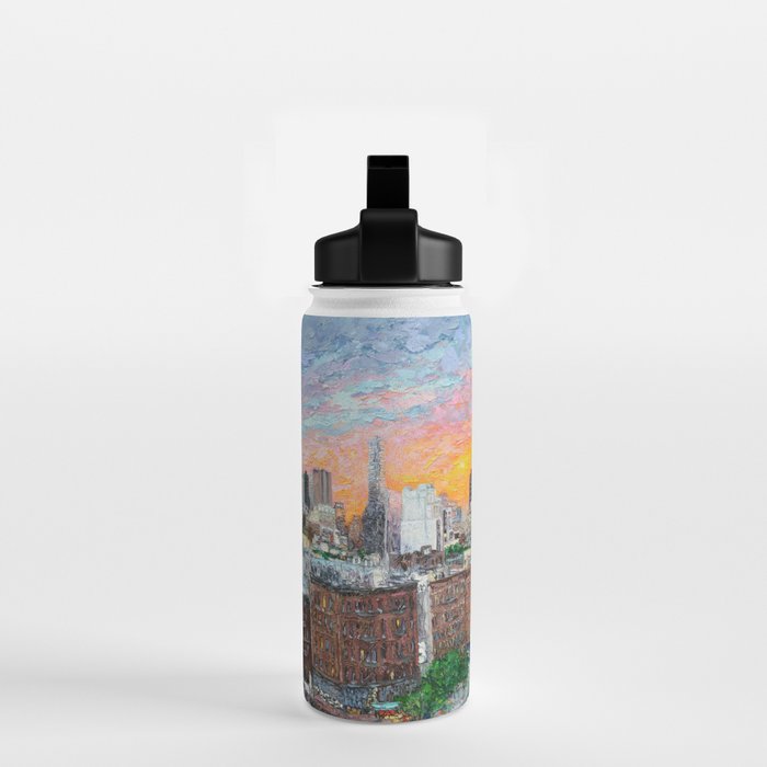 Sunset on Empire City Water Bottle Gallery Image 2
