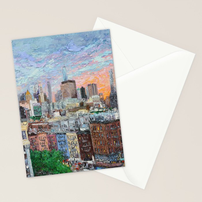 Sunset on Empire City Stationery Card Gallery Image 2