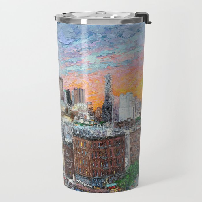 Sunset on Empire City Travel Mug Gallery Image 2
