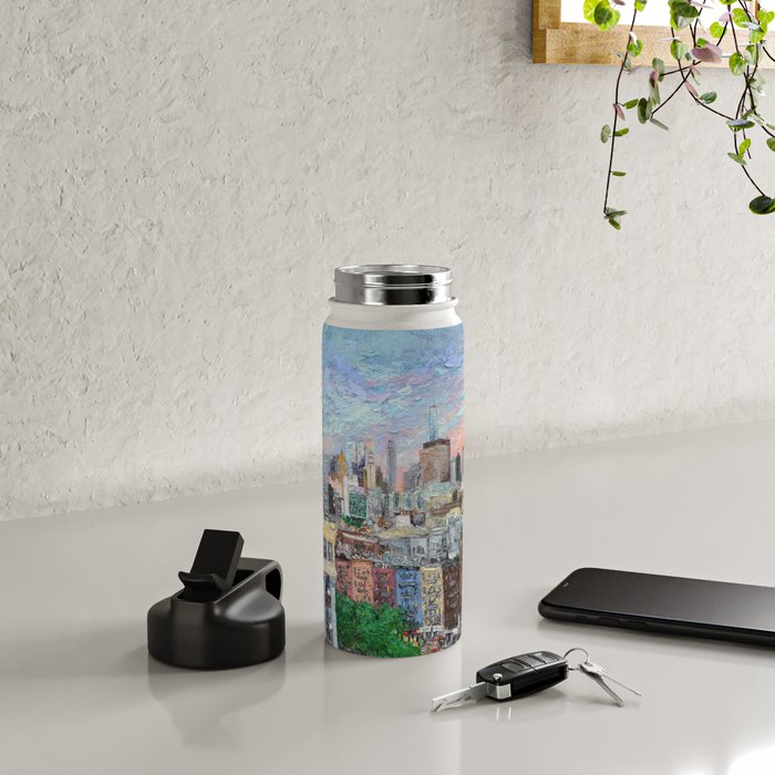 Sunset on Empire City Water Bottle Gallery Image 4
