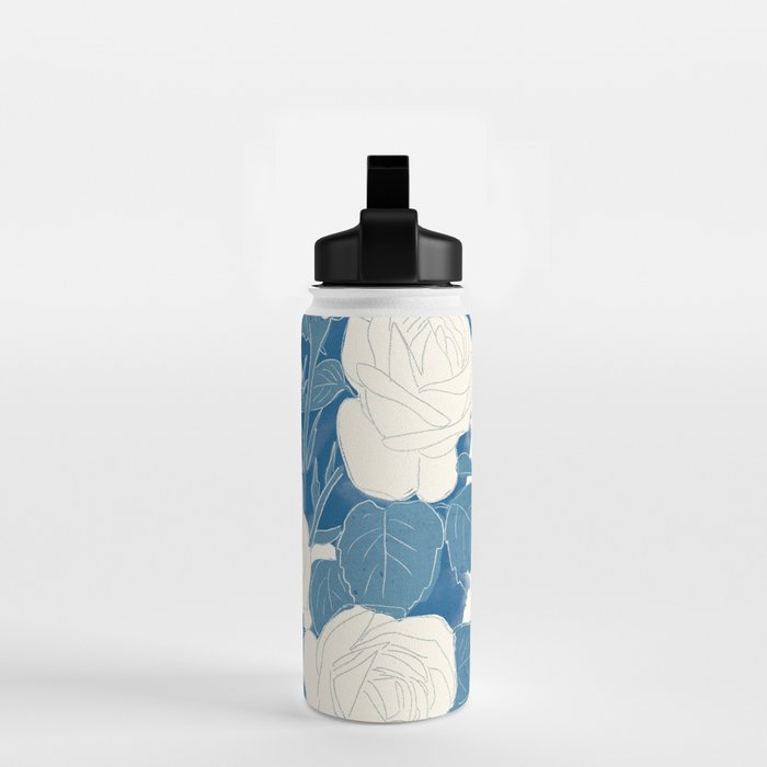 White Roses 7 Water Bottle Gallery Image 2