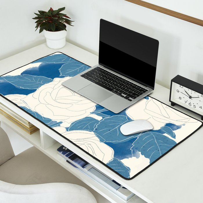 White Roses 7 Desk Mat Gallery Image 2